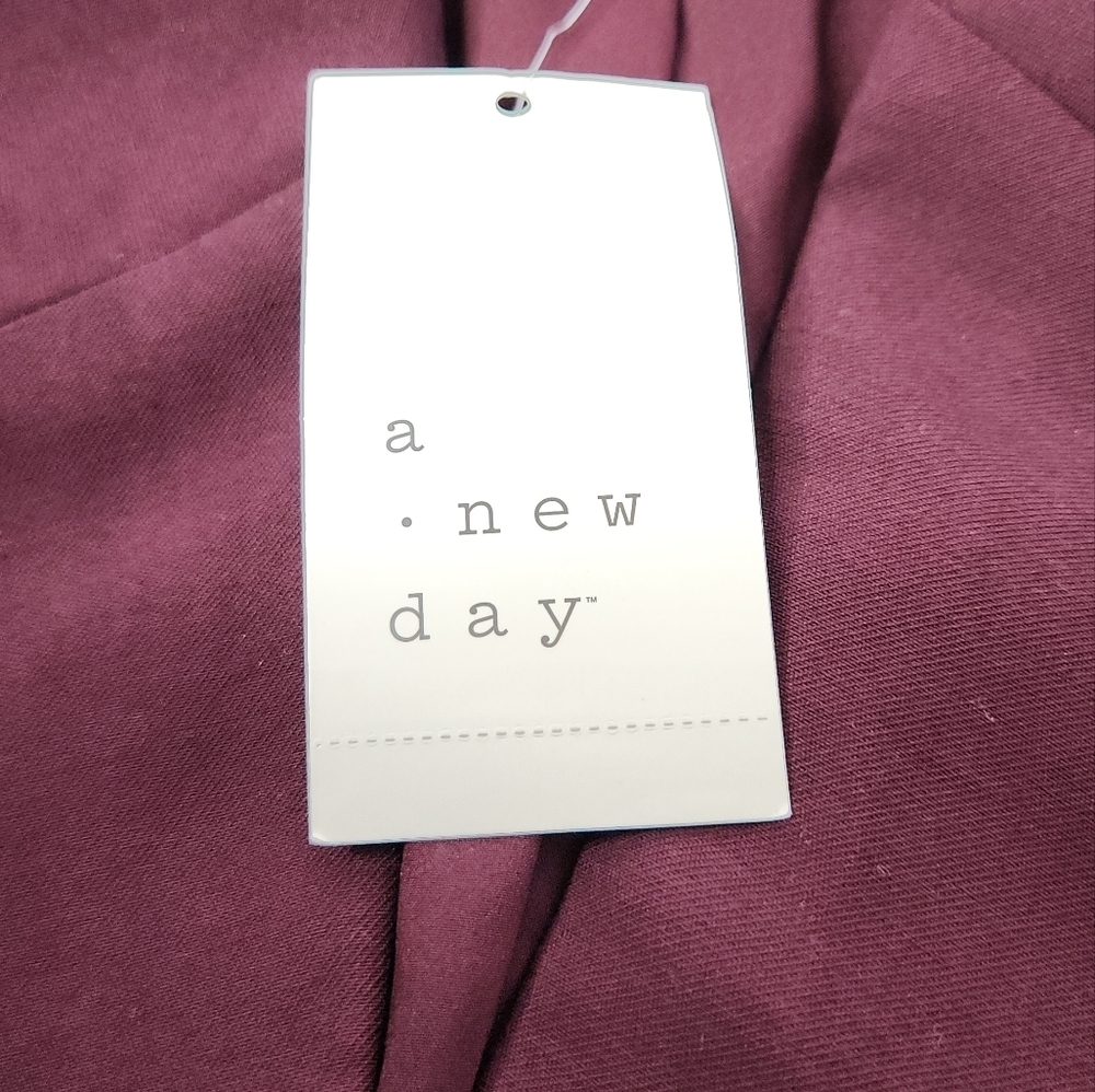 Women's Double Breasted Blazer - A New Day Burgundy S - Picture 12 of 12